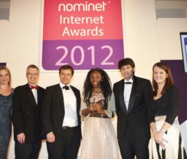 Hao2eu Nominet Internet Awards 2012, award acceptance