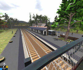birnam and dunkeld train station exterior virtual model