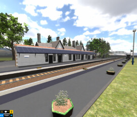 birnam and dunkeld train station exterior virtual model